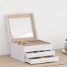 Elegant 3-Layer White Jewellery Box | Organize with Style