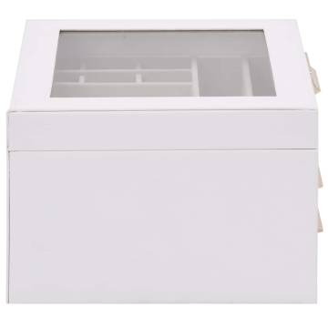 Elegant 3-Layer White Jewellery Box | Organize with Style