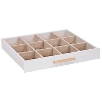 Elegant 3-Layer White Jewellery Box | Organize with Style