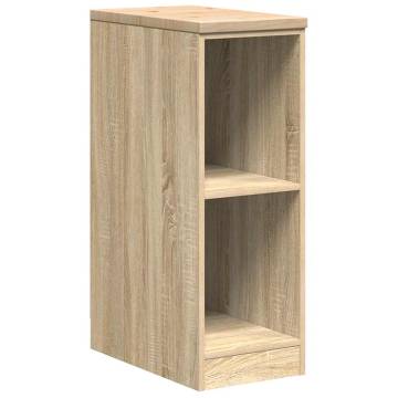 Garage Storage Cabinet Sonoma Oak - Solid Pinewood Organizer