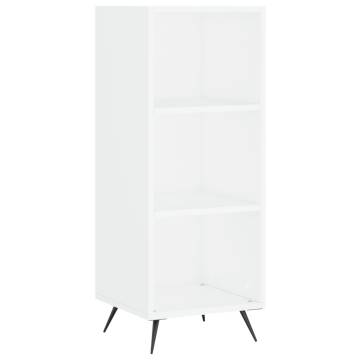 Stylish Highboard White 34.5x34x180 cm Engineered Wood