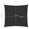 Sunshade Sail Oxford Fabric 2.5x2.5m - Anthracite | HipoMarket