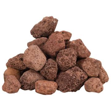 Volcanic Rocks 10 kg Red 3-5 cm for Aquariums & Landscaping