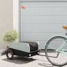 Bike Trailer Black and Grey 30 kg Iron Colour grey Size 122 x 52.5 x 42.5 cm 