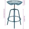 Esschert Design Blue Bar Tractor Chair - Stylish & Adjustable