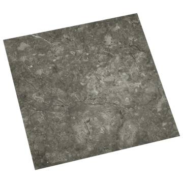 Self-Adhesive PVC Flooring Planks - Grey, 20 Pcs | Hipo Market