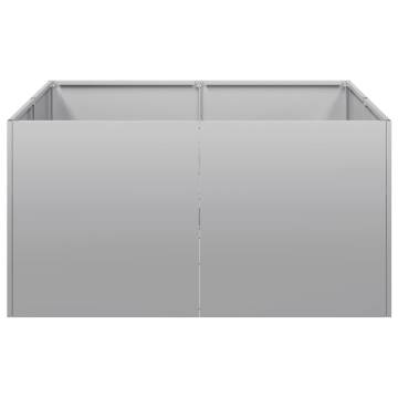 Stylish Galvanised Steel Planter 80x80x40 cm - Hipo Market