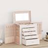 Jewellery Box 5-Layer with Mirror - Lockable White | HipoMarket