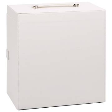 Jewellery Box 5-Layer with Mirror - Lockable White | HipoMarket