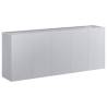 Stylish Galvanised Steel Planter 200x40x80 cm - Hipomarket