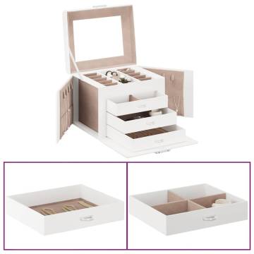 Elegant Lockable 4-Layer Jewellery Box with Mirror | Hipo Market