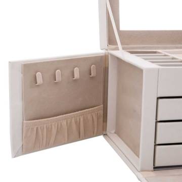 Elegant Lockable 4-Layer Jewellery Box with Mirror | Hipo Market