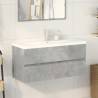 2 Piece Bathroom Furniture Set - Concrete Grey Wood | HipoMarket