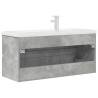 2 Piece Bathroom Furniture Set - Concrete Grey Wood | HipoMarket