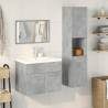 4 Piece Concrete Grey Bathroom Furniture Set | Hipomarket UK