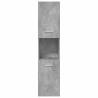 4 Piece Concrete Grey Bathroom Furniture Set | Hipomarket UK