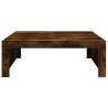 Coffee Table Smoked Oak - 100x100 cm - Engineered Wood | HipoMarket