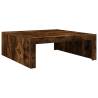 Coffee Table Smoked Oak - 100x100 cm - Engineered Wood | HipoMarket