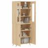 Stylish Highboard Sonoma Oak - 69.5x34x180 cm | Hipo Market