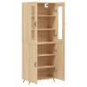 Stylish Highboard Sonoma Oak - 69.5x34x180 cm | Hipo Market