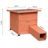 @Pet Hedgehog House XL - Comfortable & Durable Pet Shelter