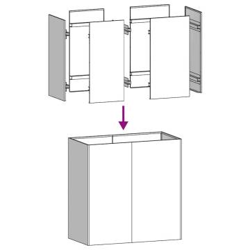 Stylish Stainless Steel Planter 80x40x80 cm | Hipo Market