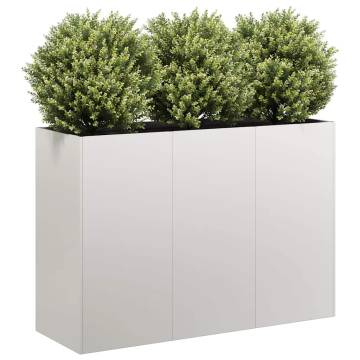 Stylish Stainless Steel Planter 120x40x80 cm for Gardens