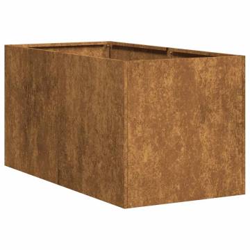 Planter Rusty 40x80x40 cm Weathering Steel | HipoMarket