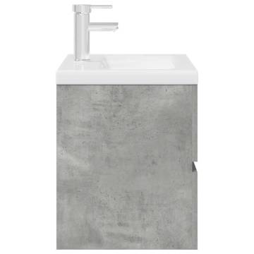 2 Piece Bathroom Furniture Set - Concrete Grey Wood