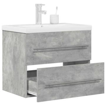 2-Piece Bathroom Furniture Set - Concrete Grey - Hipomarket