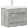 2-Piece Bathroom Furniture Set - Concrete Grey - Hipomarket