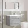 2-Piece Bathroom Furniture Set - Concrete Grey - Hipomarket