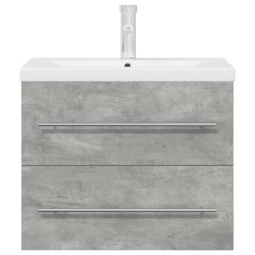 2-Piece Bathroom Furniture Set - Concrete Grey - Hipomarket