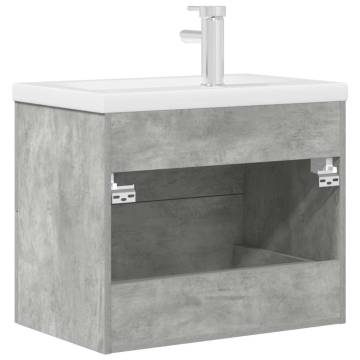 2-Piece Bathroom Furniture Set - Concrete Grey - Hipomarket