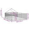 Outdoor Dog Kennel with Run 6x3x1.9m - Galvanized Steel | HipoMarket