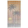 Insect Door Curtain - Palm Tree Print 90x220 cm Bamboo