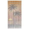 Insect Door Curtain - Palm Tree Print 100x220 cm Bamboo