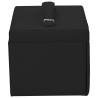 Elegant Lockable 4-Layer Jewellery Box with Mirror - Black