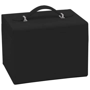 Elegant Lockable 4-Layer Jewellery Box with Mirror - Black