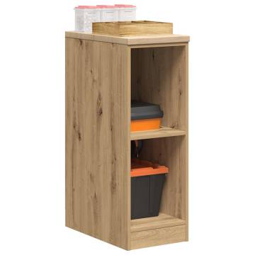 Garage Storage Cabinet in Artisan Oak - Solid Pine Wood