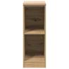 Garage Storage Cabinet in Artisan Oak - Solid Pine Wood