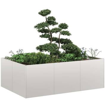 Stylish Stainless Steel Planter 120x80x40 cm for Outdoor Spaces