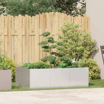 Stylish Stainless Steel Planter 120x80x40 cm for Outdoor Spaces