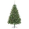 Artificial Pre-lit Christmas Tree with Ball Set 210 cm Green Colour rose Size 210 x 105 cm Quantity in Package 1 Number of Branch Tips 