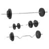 Barbell and Dumbbell Plates 60 kg Weight 60 kg Model straight bar + super curl bar + dumbbell bar Number of 1 