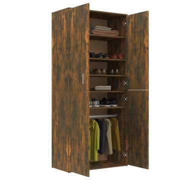 Shoe Cabinet Smoked Oak - Elegant Storage Solution