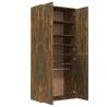 Shoe Cabinet Smoked Oak - Elegant Storage Solution