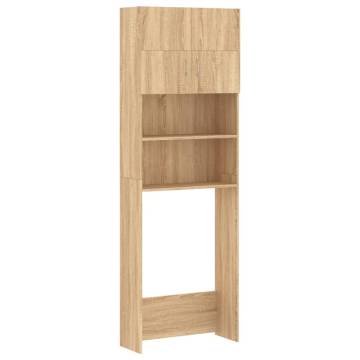 Washing Machine Cabinet Set - Sonoma Oak Engineered Wood