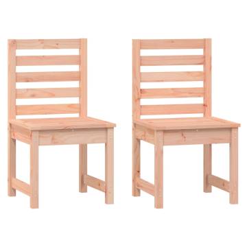 Garden Chairs 2 pcs in Solid Wood Douglas - Stylish & Durable