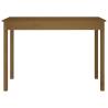 Elegant Honey Brown Solid Wood Dining Table - 110x55x75 cm